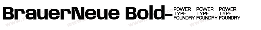 BrauerNeue Bold字体转换